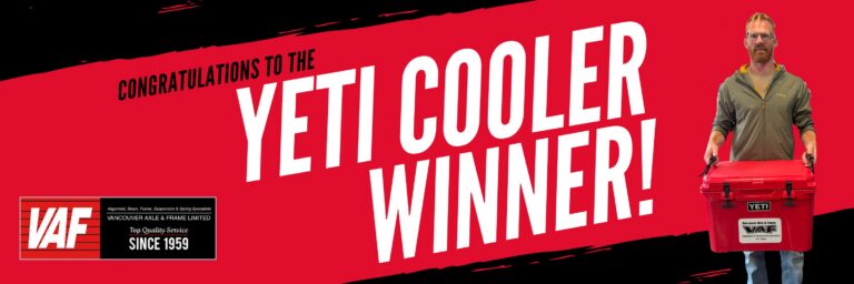 congratulations to the yeti cooler winner!